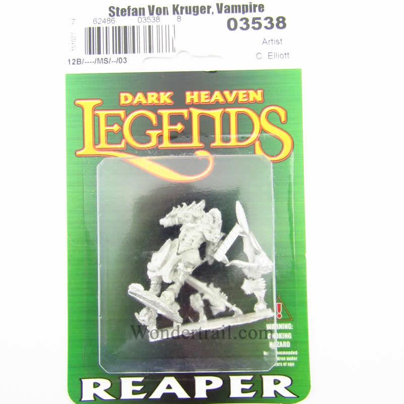 RPR03538 Stefan Von Kruger Vampire Warrior Miniature 25mm Heroic Scale 3rd Image