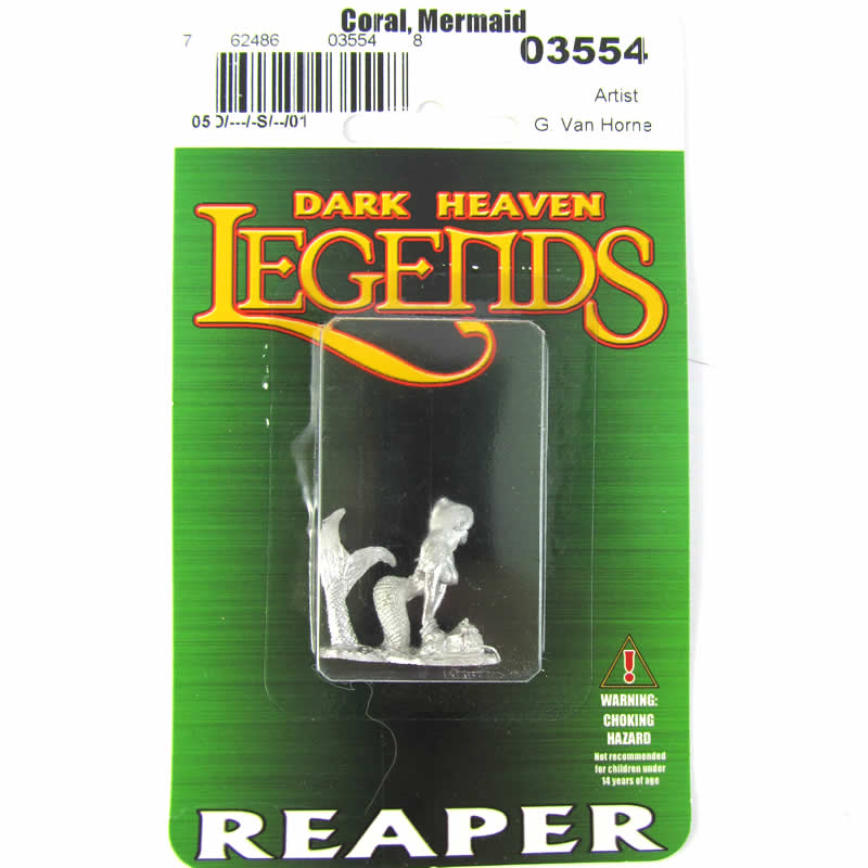 RPR03554 Coral Mermaid Miniature 25mm Heroic Scale Dark Heaven 2nd Image