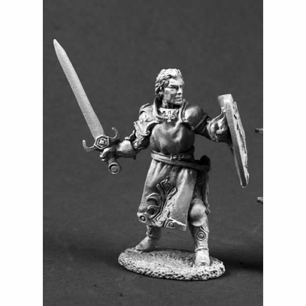 RPR03556 Ashlan Fellthrush Heroic Paladin Miniature 25mm Heroic Scale Main Image