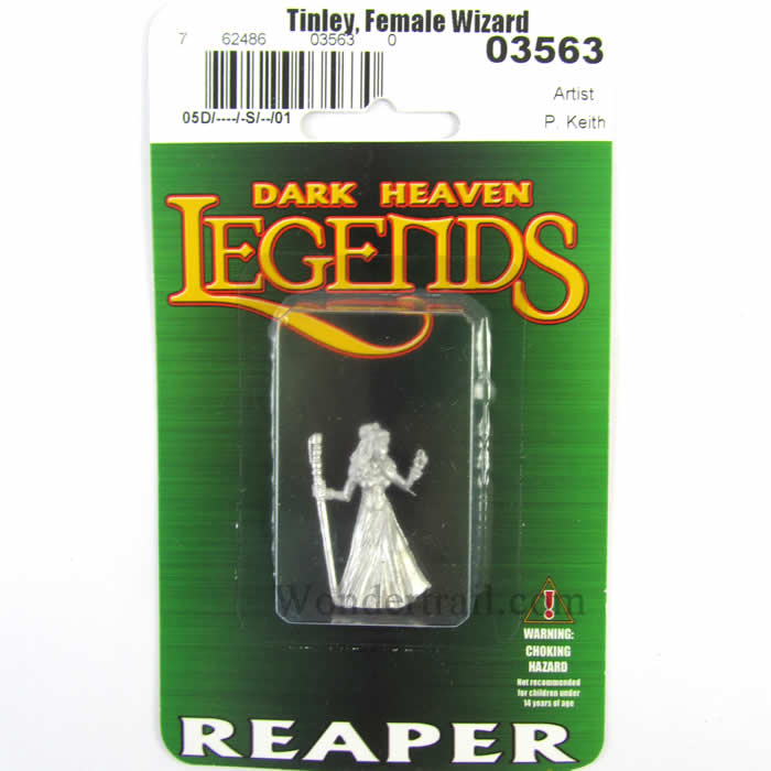 RPR03563 Tinley the Female Wizard Miniature 25mm Heroic Scale 2nd Image