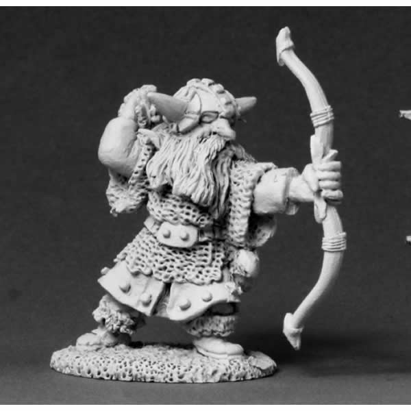 RPR03564 Horgun Blackfetch the Dwarf Bowman Miniature 25mm Scale Main Image