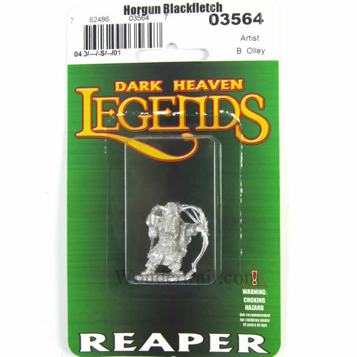 RPR03564 Horgun Blackfetch the Dwarf Bowman Miniature 25mm Scale 2nd Image