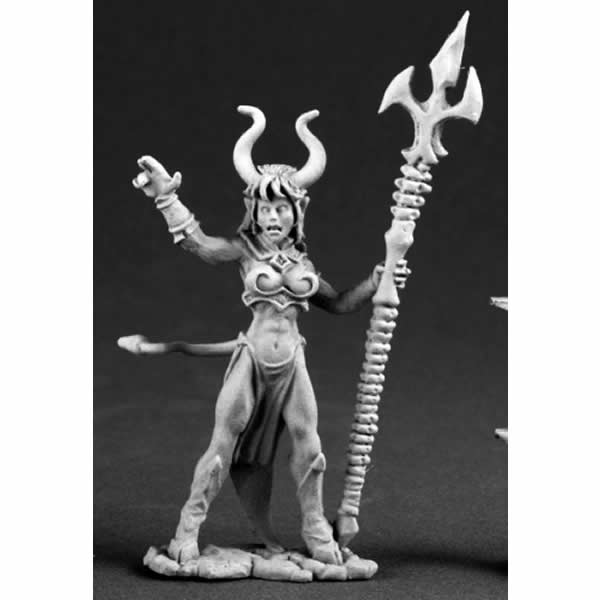 RPR03565 Sinessa the Hellborn Sorceress Miniature 25mm Heroic Scale Main Image