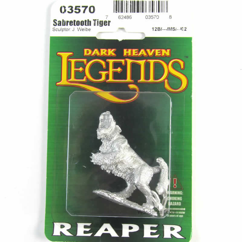 RPR03570 Sabretooth Tiger Miniature 25mm Heroic Scale Dark Heaven 2nd Image
