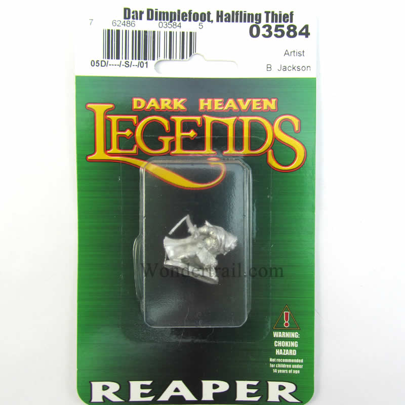 RPR03584 Dar Dimplefoot Halfling Thief Miniature 25mm Heroic Scale 2nd Image