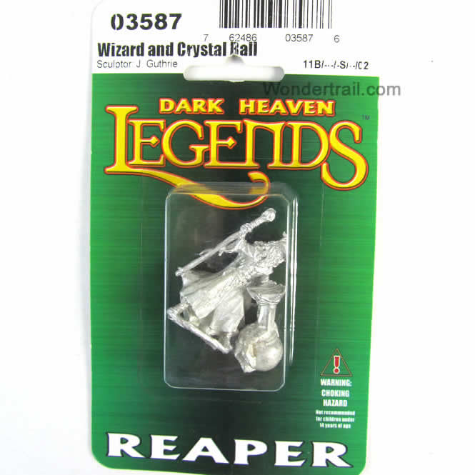 RPR03587 Wizard and Crystal Ball Miniature 25mm Heroic Scale 2nd Image