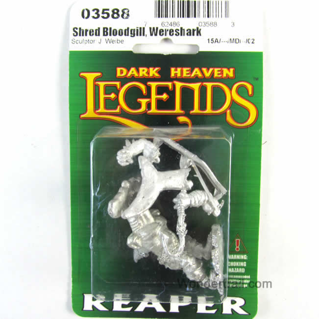 RPR03588 Shred Bloodgill Hammerhead Wereshark Miniature 25mm Scale 2nd Image
