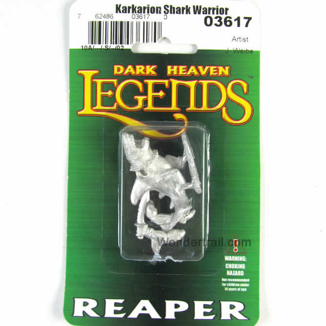 RPR03617 Karkarian Shark Warrior Miniature 25mm Heroic Scale 2nd Image
