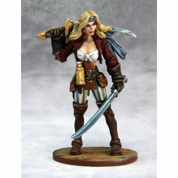 RPR03623 Finaela Female Pirate Miniature 25mm Heroic Scale Main Image