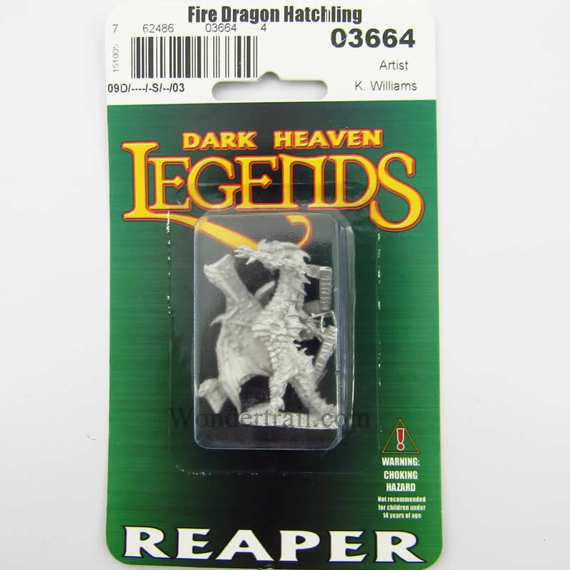 RPR03664 Fire Dragon Hatchling Miniature 25mm Heroic Scale 2nd Image