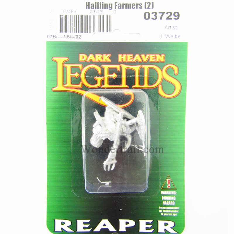 RPR03729 Halfling Farmers Miniature 25mm Heroic Scale Dark Heaven 2nd Image