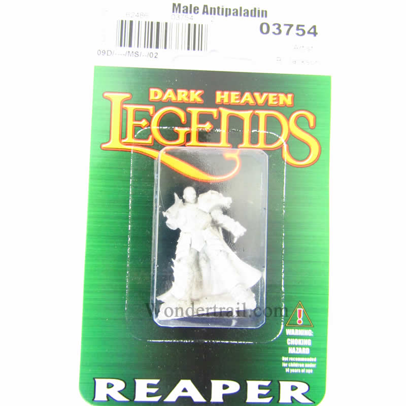 RPR03754 Male Antipaladin Miniature 25mm Heroic Scale Dark Heaven 2nd Image