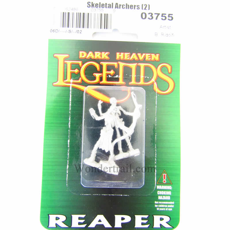 RPR03755 Skeleton Archers Set of 2 Miniatures 25mm Heroic Scale 2nd Image