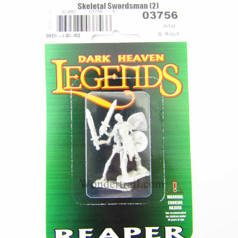 RPR03756 Skeleton Swordsmen Set of 2 Miniatures 25mm Heroic Scale 2nd Image