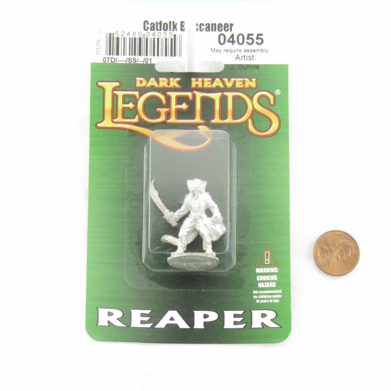 RPR04055 Catfolk Buccaneer Miniature 25mm Heroic Scale Figure 2nd Image
