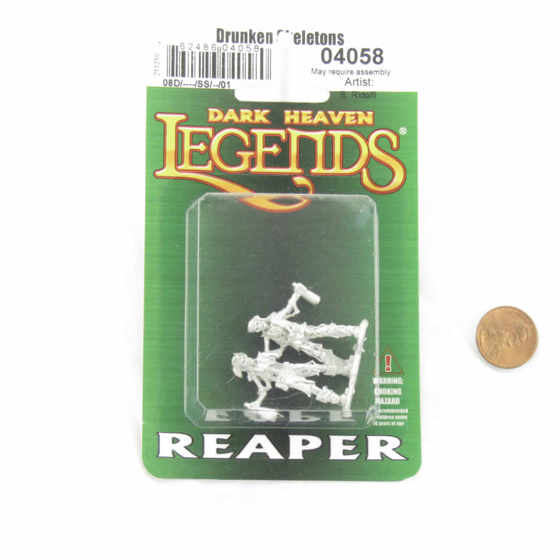 RPR04058 Drunken Skeleton Pirates Miniature 25mm Heroic Scale Figure 2nd Image