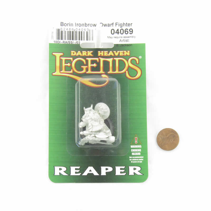 RPR04069 Dwarf Fighter Borin Miniature 25mm Heroic Scale Figure Dark Heaven Legends 2nd Image
