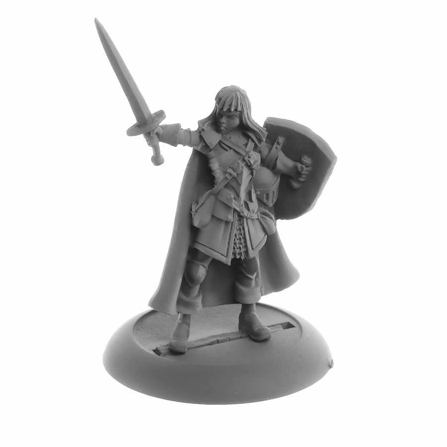 RPR04070 Human Paladin Caerindra Miniature 25mm Heroic Scale Figure Dark Heaven Legends Main Image