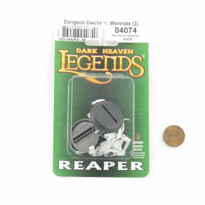 RPR04074 Wererats Miniature 25mm Heroic Scale Figure Dark Heaven Legends 2nd Image