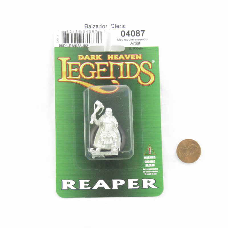 RPR04087 Human Cleric Balzador Miniature 25mm Heroic Scale Figure Dark Heaven Legends 2nd Image