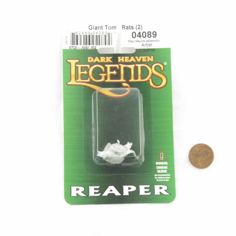 RPR04089 Giant Tomb Rats Miniature 25mm Heroic Scale Figure Dark Heaven Legends 2nd Image