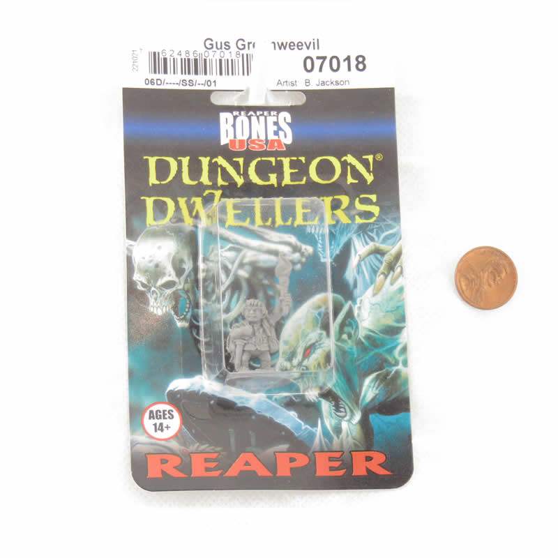RPR07018A Gus Greenweevil Halfling Henchman Miniature 25mm Heroic Scale Figure Dungeon Dwellers