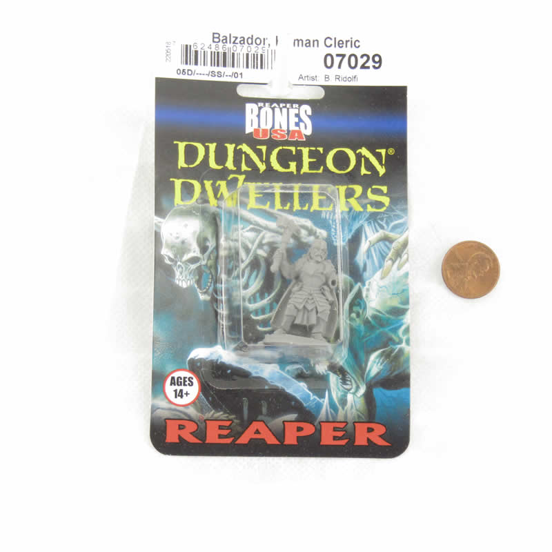 RPR07029B Human Cleric Balzador Miniature 25mm Heroic Scale Figure Dungeon Dwellers 2nd Image