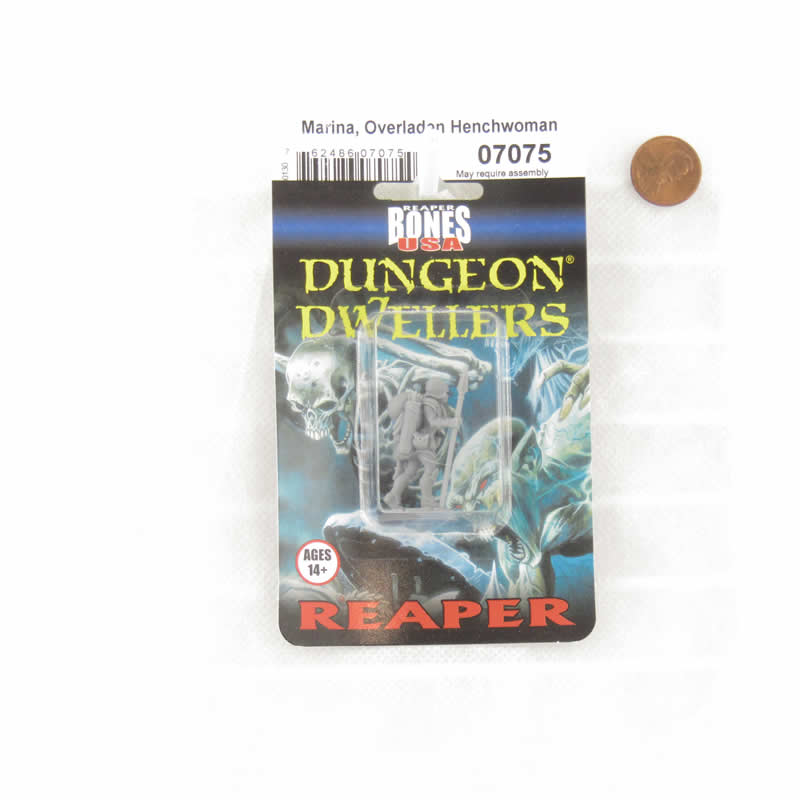 RPR07075 Marina Overladen Henchwoman Miniature 25mm Heroic Scale Figure 3D Printed Dungeon Dwellers