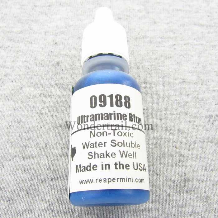 RPR09188 Ultramarine Blue Acrylic Reaper Master Series Hobby Paint .5oz Main Image