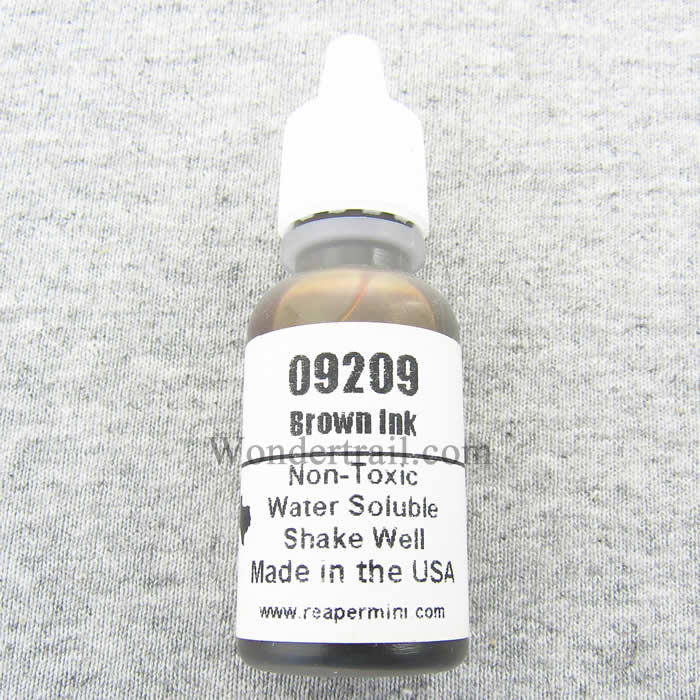 RPR09209 Brown Ink Acrylic Reaper Master Series Hobby Paint .5oz Main Image