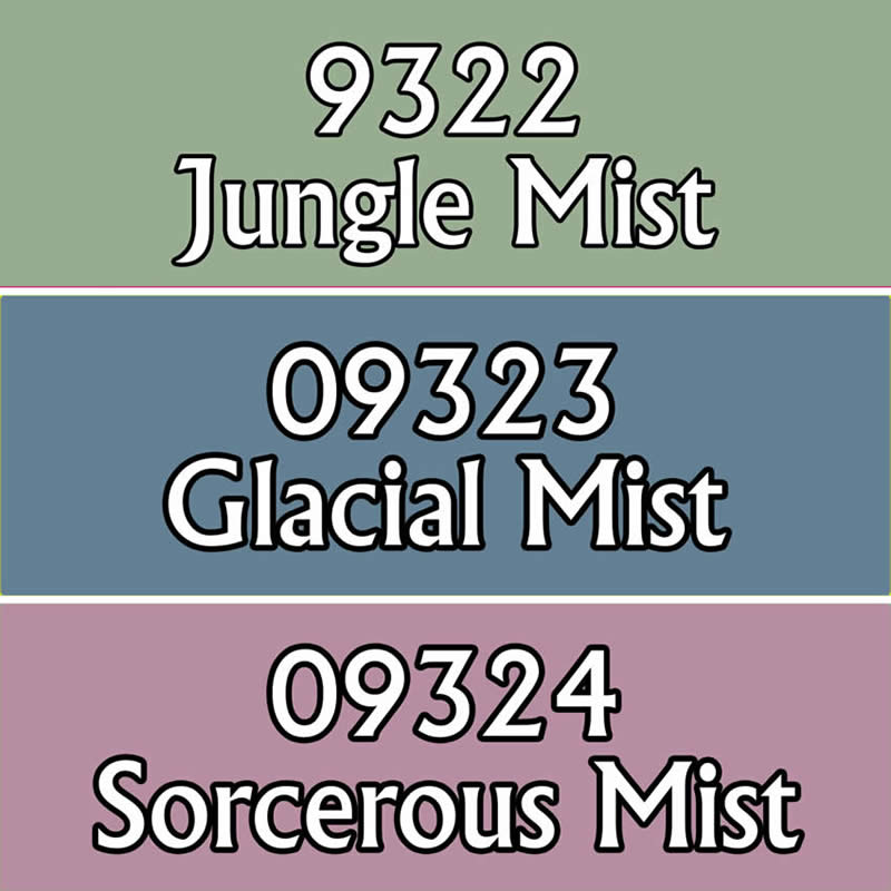 RPR09812 Misty Colors Triad Acrylic Reaper Master Series Hobby Paint Dropper Bottles 2nd Image