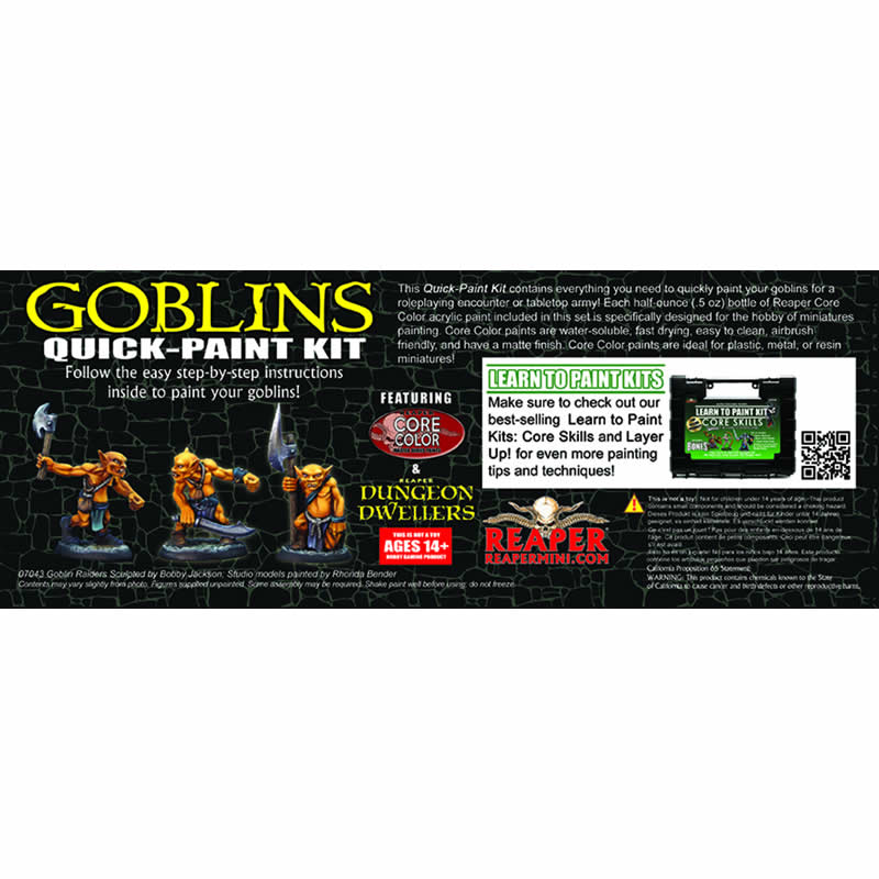 RPR09914 Goblins Quick Paint Kit Acrylic Master Series Hobby Paint 3rd Image
