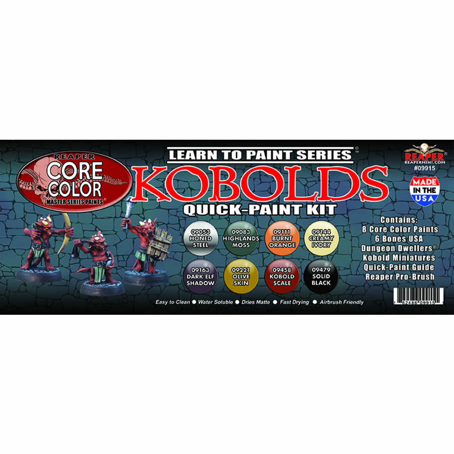 RPR09915 Kobolds Learn to Paint Quick Paint Kit Acrylic Master Series Hobby Paint 3rd Image