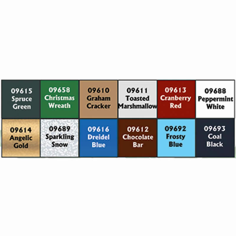RPR09969 Holiday Paint Set Core Colors 2021 Acrylic Master Series Hobby Paint 2nd Image