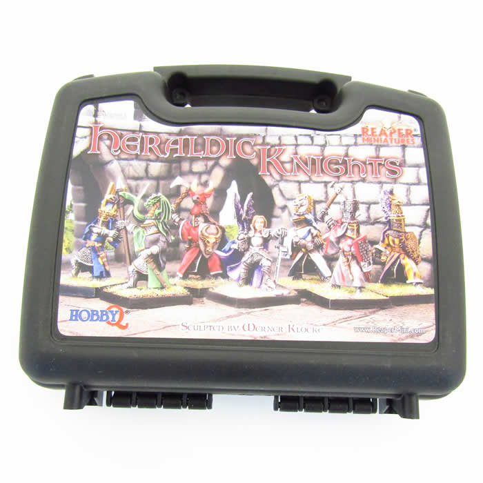 RPR10026 Heraldic Knights Boxed Set of 7 Miniatures Reaper Miniatures Main Image