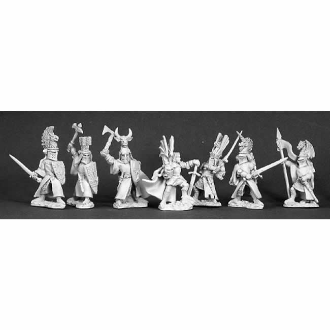 RPR10026 Heraldic Knights Boxed Set of 7 Miniatures Reaper Miniatures 3rd Image