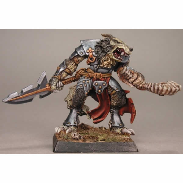 RPR14030 Lupine Lord Miniature 25mm Heroic Scale Warlord Reaper 3rd Image