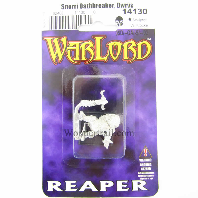 RPR14130 Snorri Dwarf Solo Miniature 25mm Heroic Scale Warlord 2nd Image