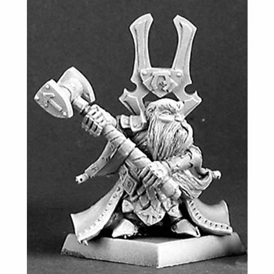 RPR14324 Herryk Aesir Dwarf Warlord Miniature 25mm Heroic Scale 3rd Image