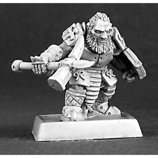 RPR14331 Dark Dwarf Warrior Mercenaries Adept Miniature 25mm Heroic Scale Main Image