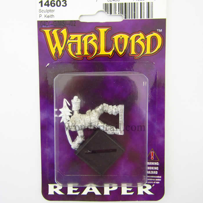 RPR14603 Barbarian Spearthrower Miniature 25mm Heroic Scale Warlord 2nd Image