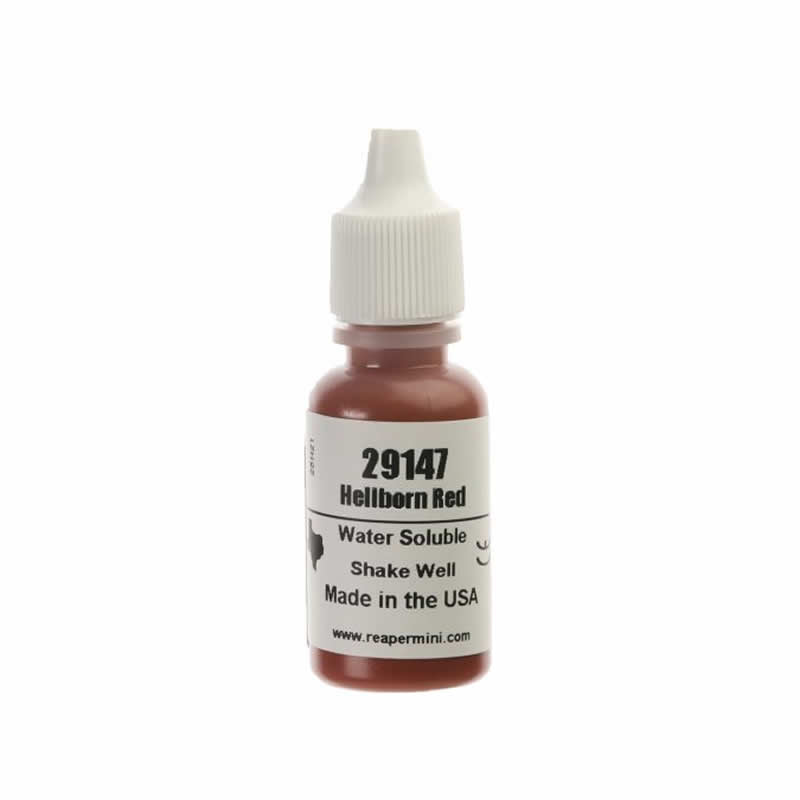 RPR29147 Hellborn Flesh Red Acrylic Reaper Master Series Hobby Paint .5oz Dropper Bottle Main Image
