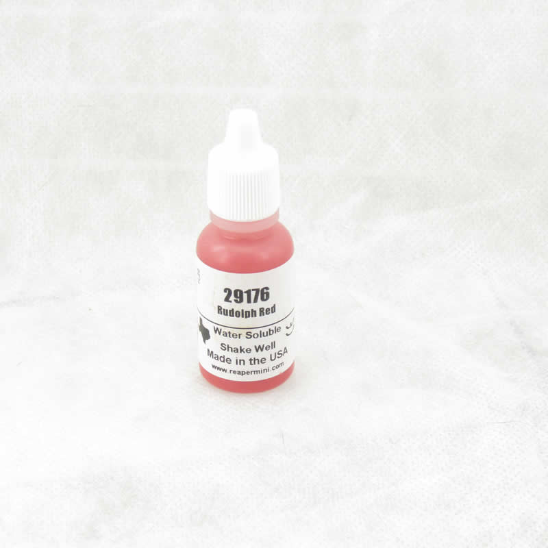 RPR29176 Rudolph Red Acrylic Reaper Master Series Hobby Paint .5oz Dropper Bottle