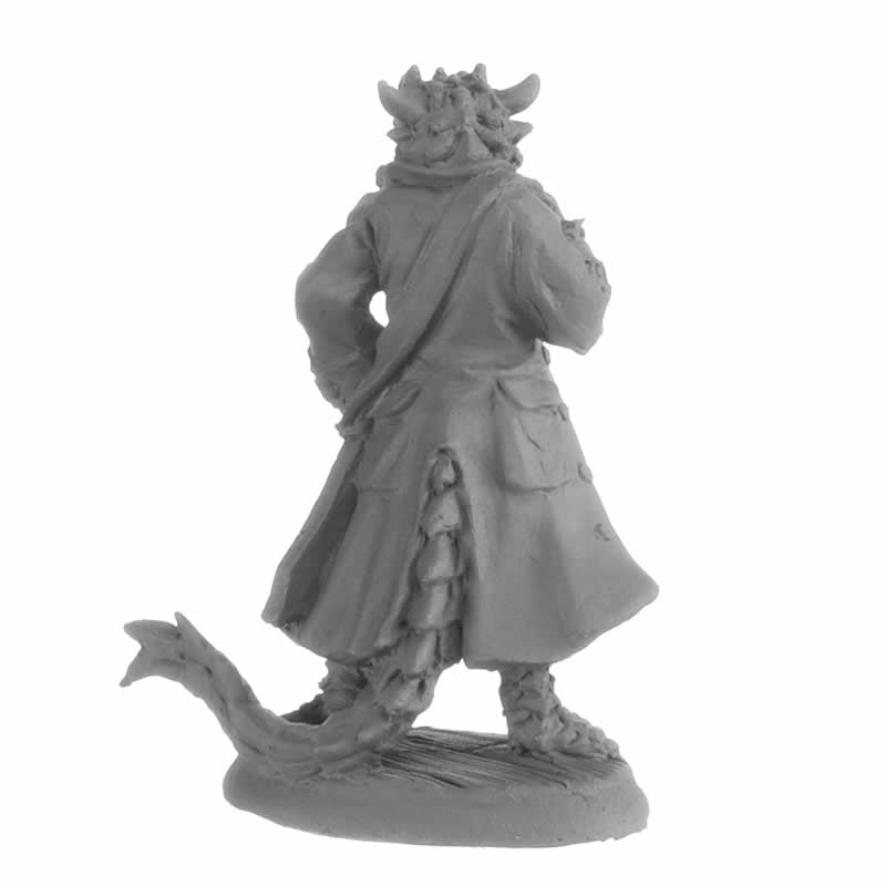 RPR30035 Captain Blackscale Dragonfolk Pirate Miniature Figure 25mm Heroic Scale Reaper Bones USA 3rd Image