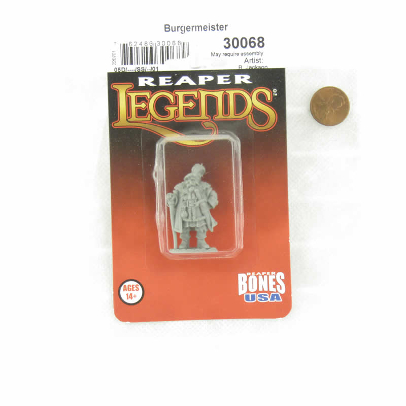 RPR30068 Burgermeister Miniature Figure 25mm Heroic Scale Reaper Bones USA Reaper Miniatures
