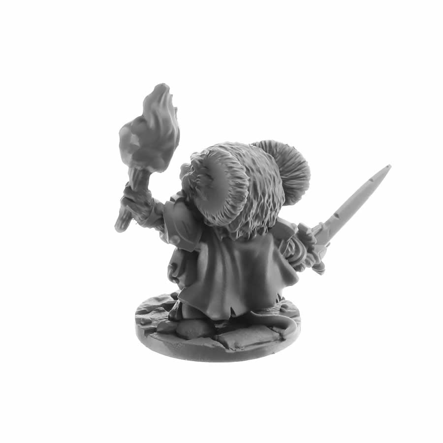 RPR30091 Mousling Adventurer Miniature Figure 25mm Heroic Scale Reaper Bones USA