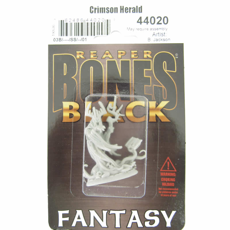 RPR44020 The Crimson Herald Disciples of Cthon Miniature 25mm Heroic Scale Bones Black 2nd Image