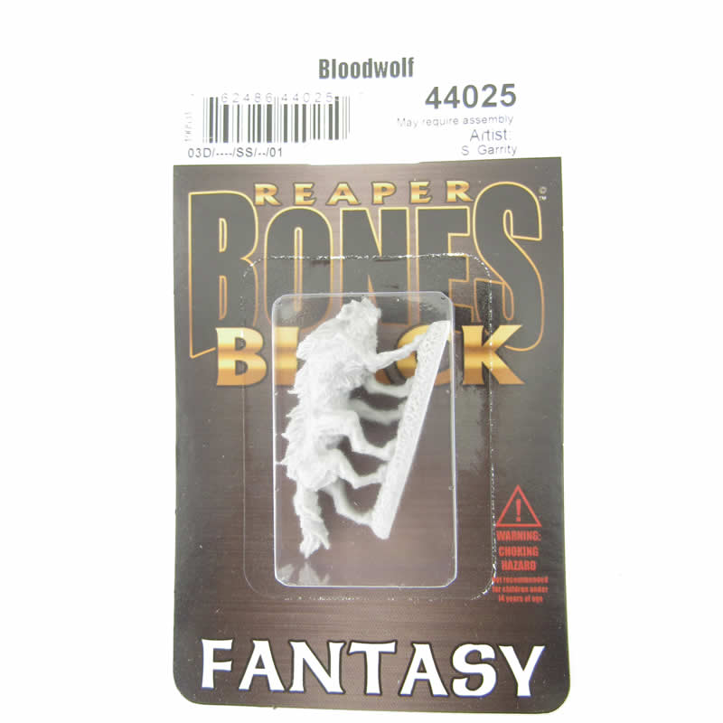 RPR44025 Bloodwolf Demon Wolf Miniature 25mm Heroic Scale Bones Black 2nd Image