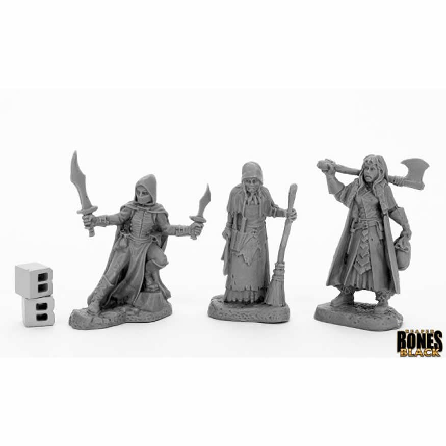 RPR44036 Women of Dreadmere Miniature 25mm Heroic Scale Bones Black Main Image