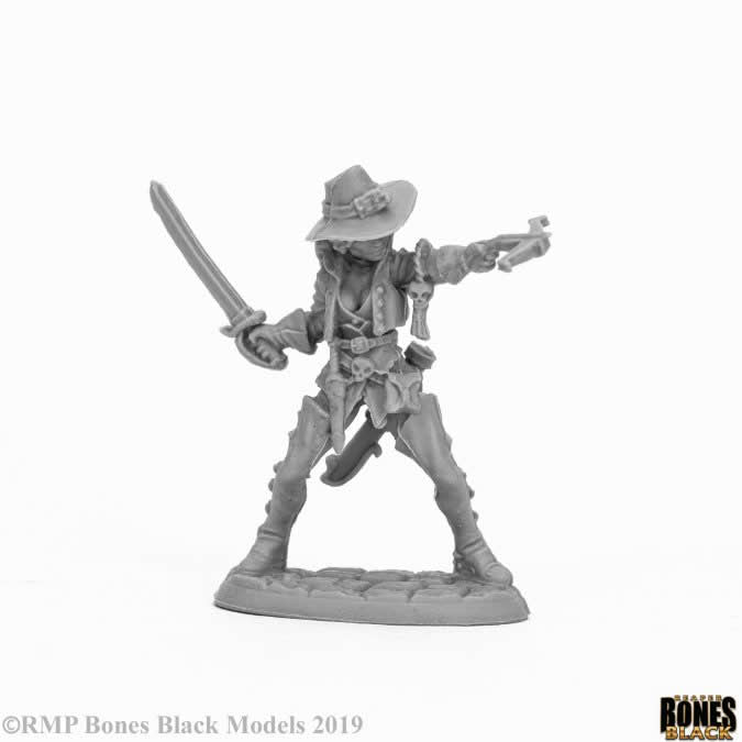 RPR44054 Damaris Duskwarden Miniature 25mm Heroic Scale Bones Black Main Image